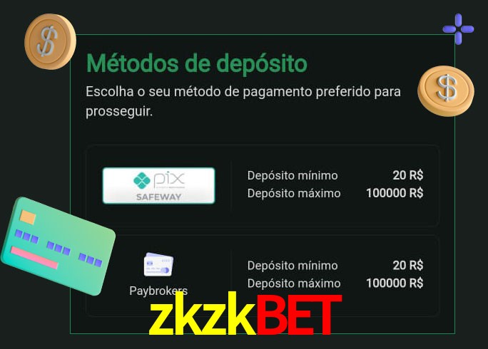 O cassino zkzkbet oferece uma grande variedade de métodos de pagamento
